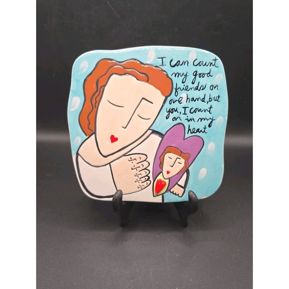 Sandra Magsamen Silvestri Good Friend in My Heart Ceramic Wall Plaque